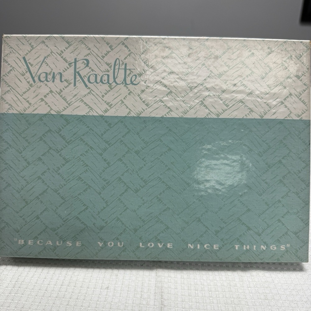 2- 50s VAN RAALTE Flextoe Nylon Hose Stockings 9 1/2 Seams Bagdad New Box